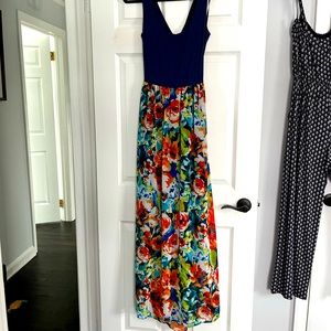 Blue Multicolored Dress